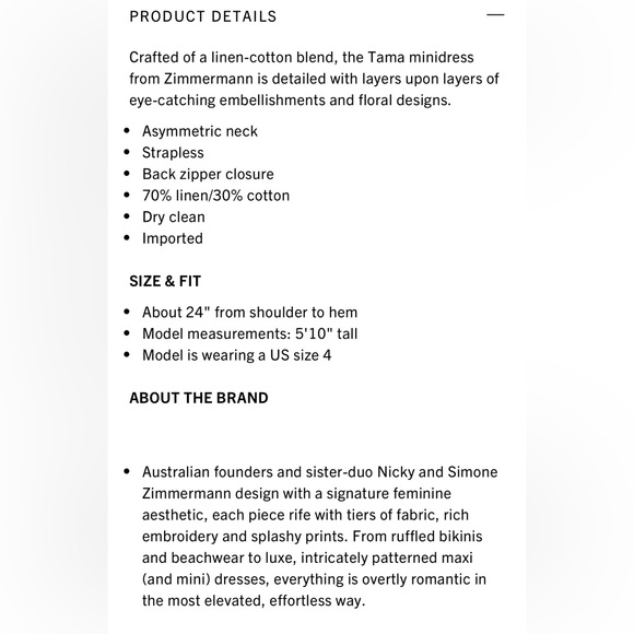 Tama minidress from Zimmermann - Picture 7 of 12